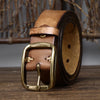 Thick Cowhide Leather Belt