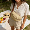 Straw Waist Crossbody Bag