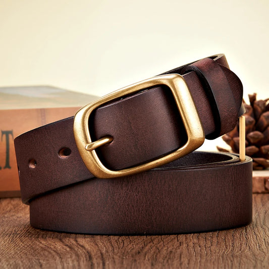 Genuine Leather Cowboy Belt