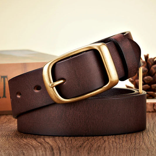 Genuine Leather Cowboy Belt