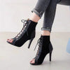 Lace Up Heel Sandals