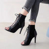 Lace Up Heel Sandals