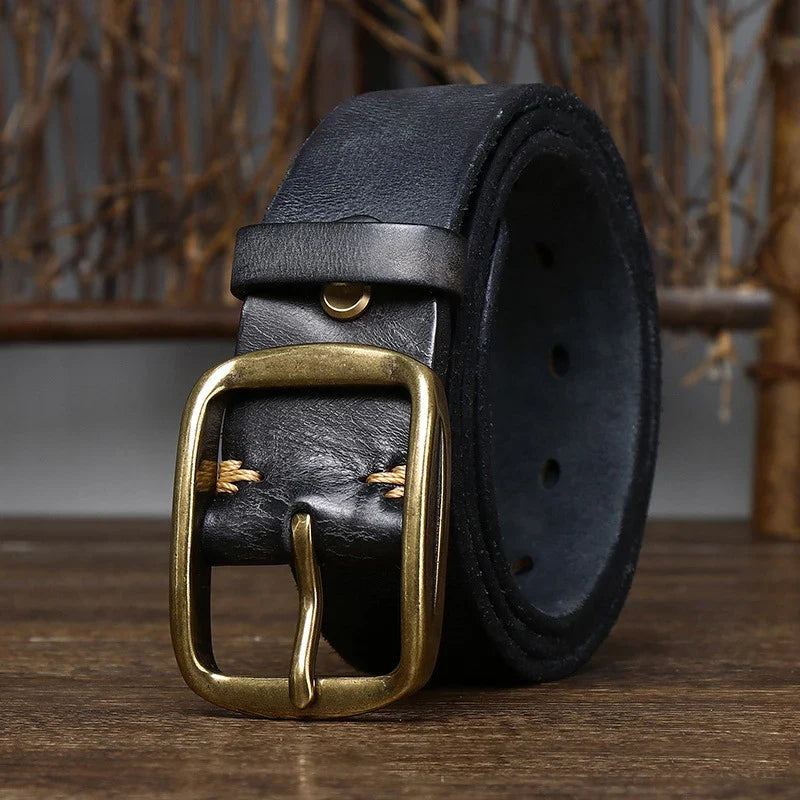 Thick Cowhide Leather Belt