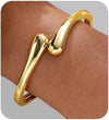 Gold Twist Cuff Bracelet