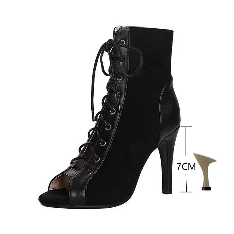 Lace Up Heel Sandals