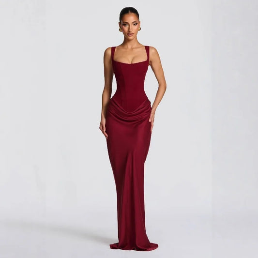 Pleated Off Shoulder Dress