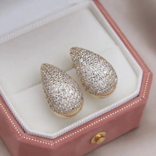 Zircon Water Drop Earrings