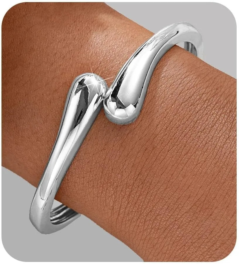 Gold Twist Cuff Bracelet