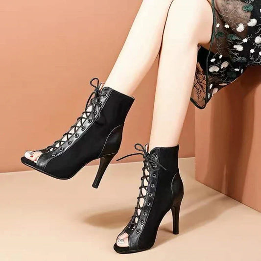 Lace Up Heel Sandals