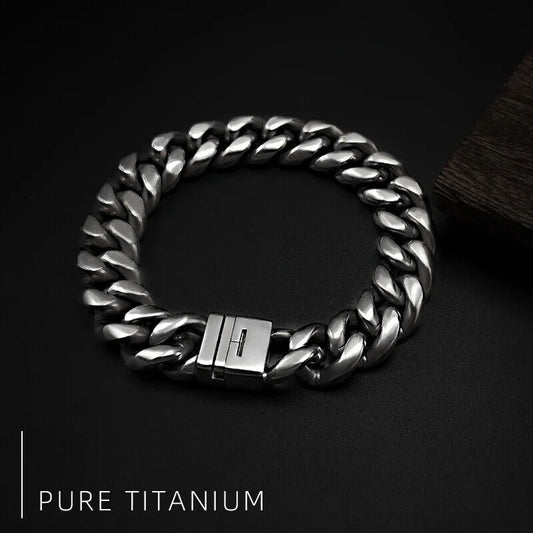 Pure Titanium Cuban Bracelet