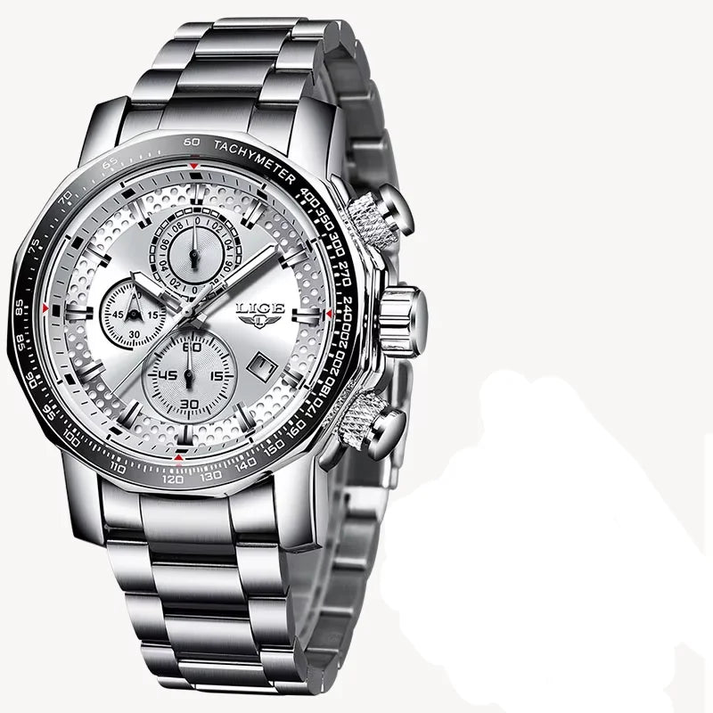 Luxury Chronograph Steel Watch