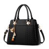 Tassel Leather Tote Bag
