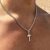 Geometric Cross Pendant Necklace
