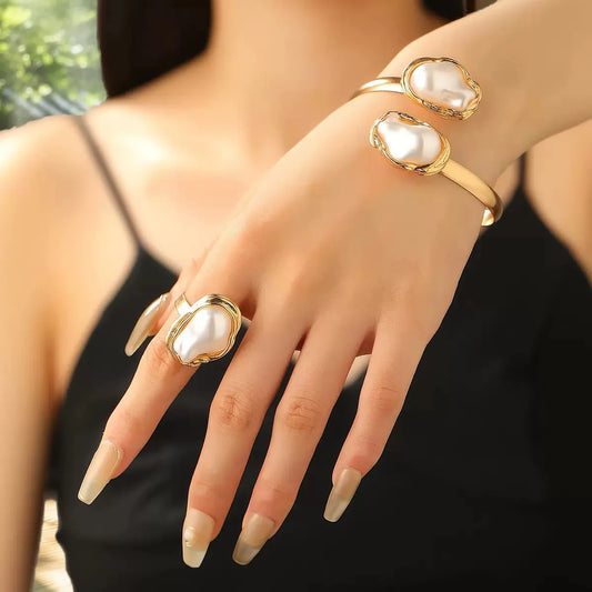 Baroque Pearl Jewelry Set