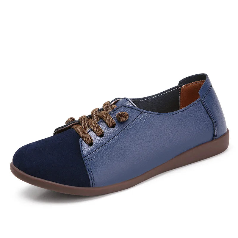Leather Lace Up Sneakers