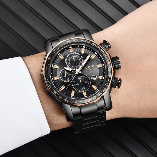 Luxury Chronograph Steel Watch