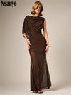 Elegant Ruched Maxi Dress