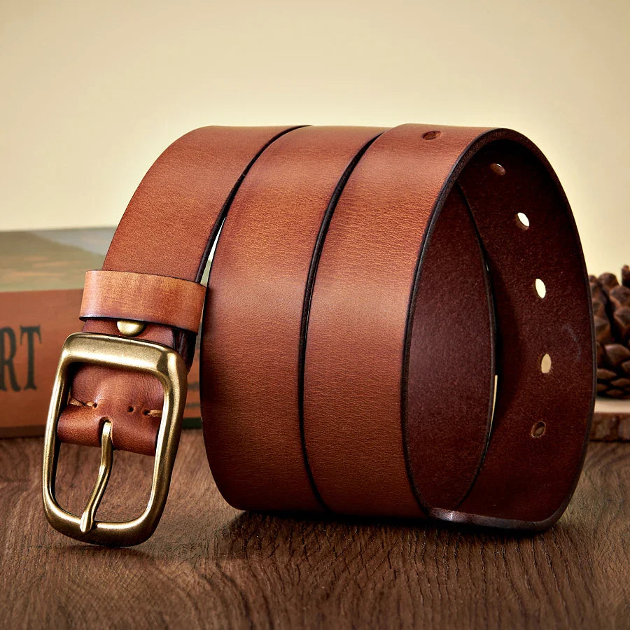 Genuine Leather Cowboy Belt