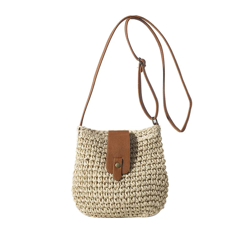 Woven Straw Beach Bag