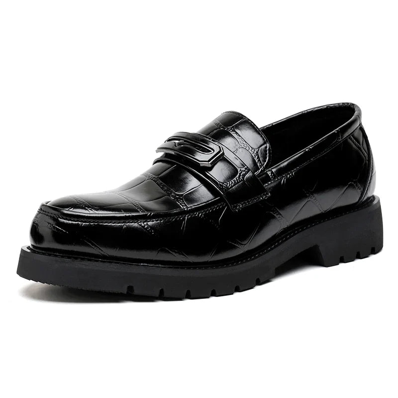 Thick Sole Leather Shoes