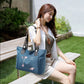 Floral Embroidered Tote Bag
