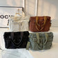 Corduroy Messenger Tote Bag
