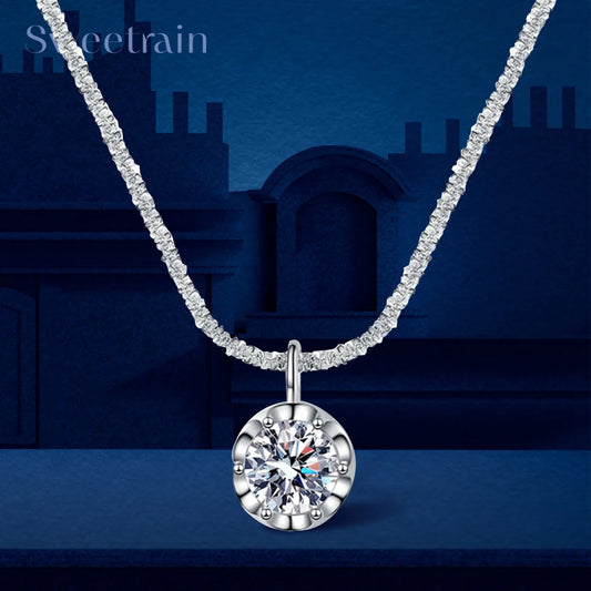 Sparkling Moissanite Chain Necklace