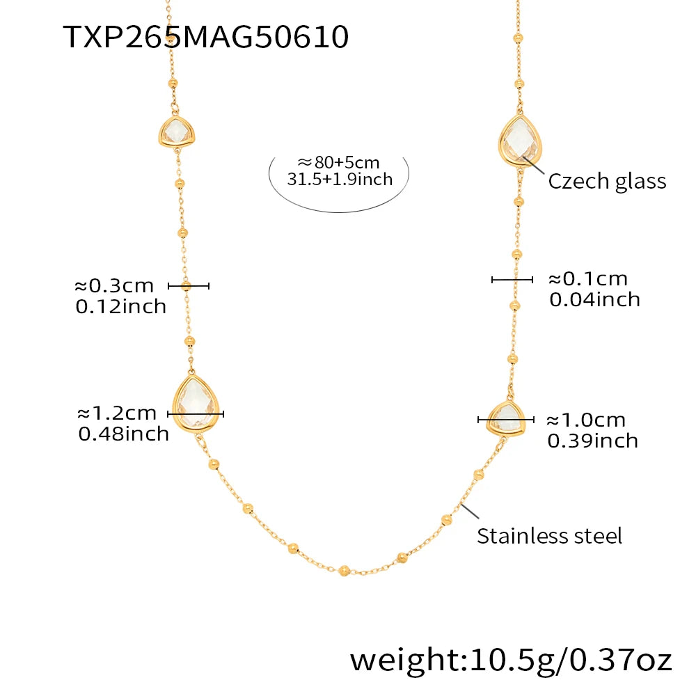Stainless Steel Drop Necklace