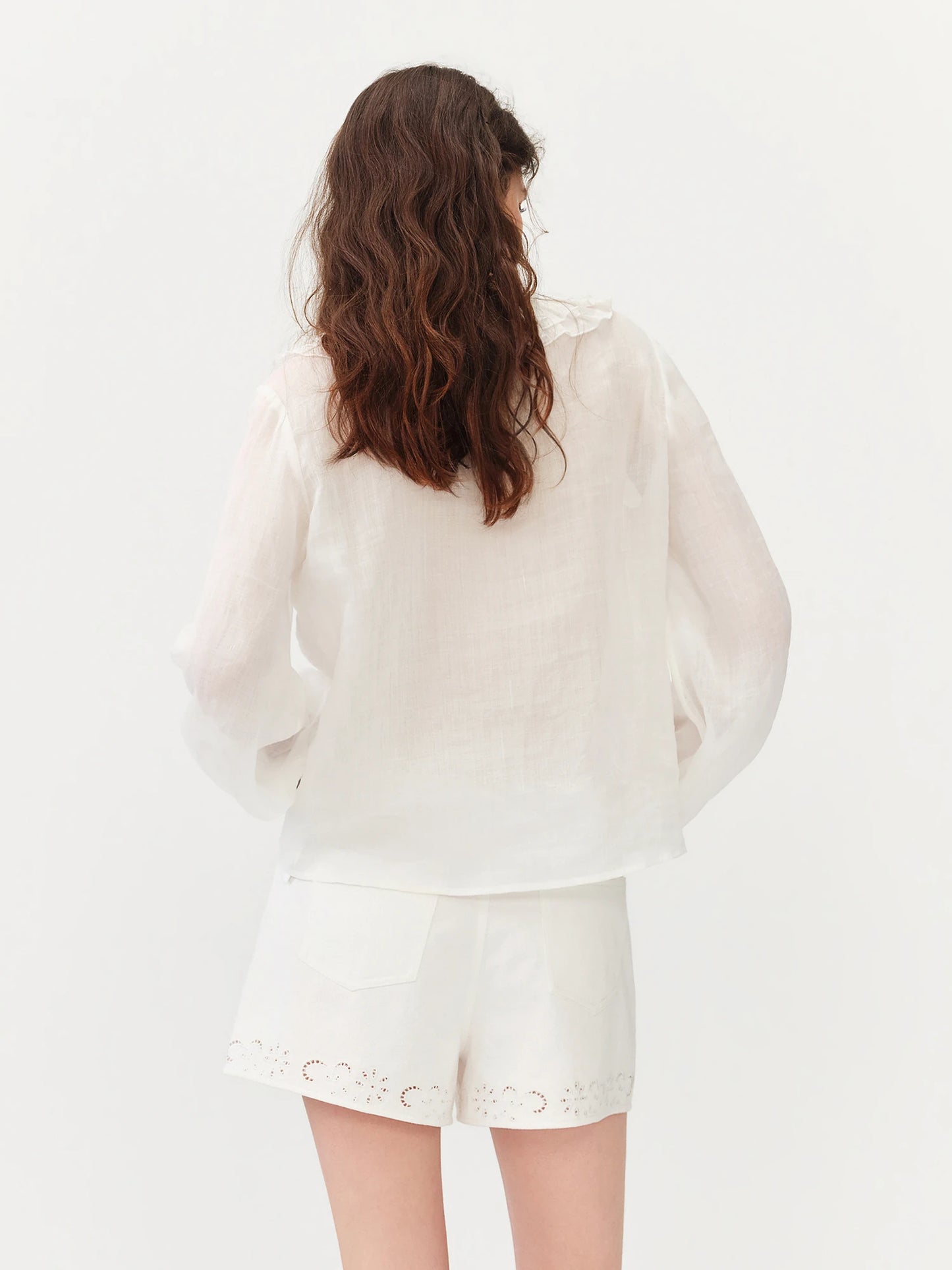 Lace Ramie Summer Blouse