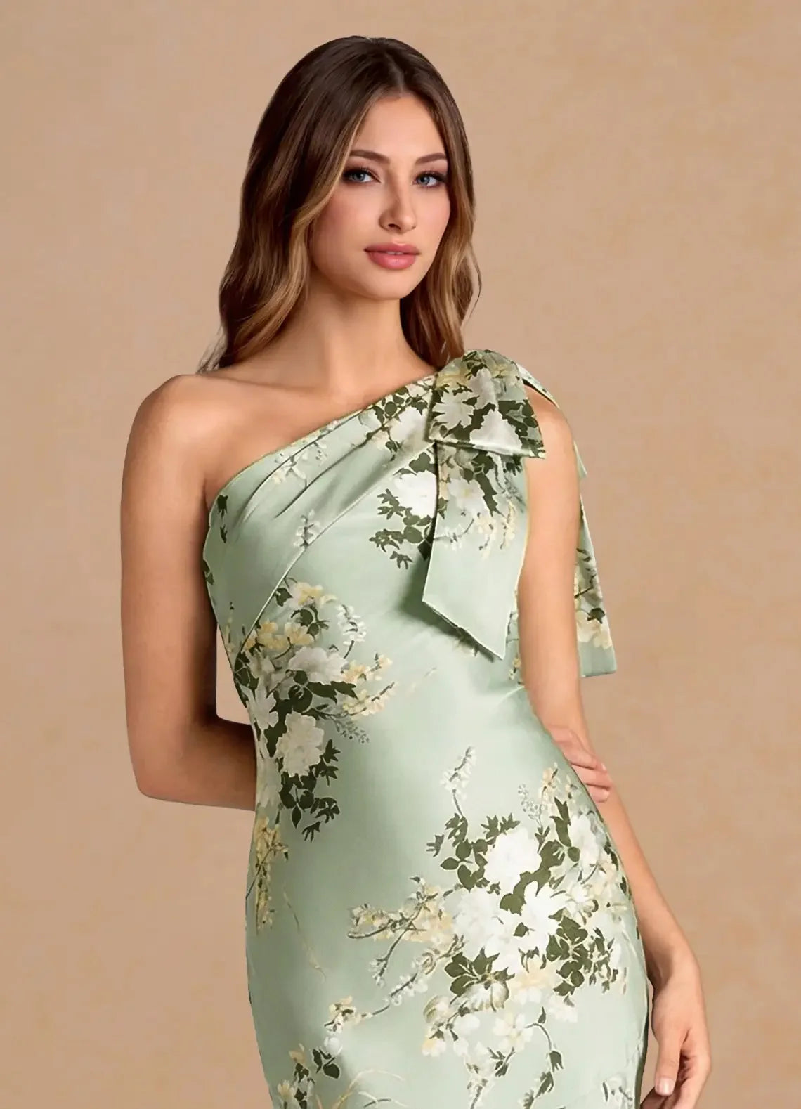Floral Embroidered Mermaid Dress