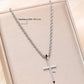 Geometric Cross Pendant Necklace
