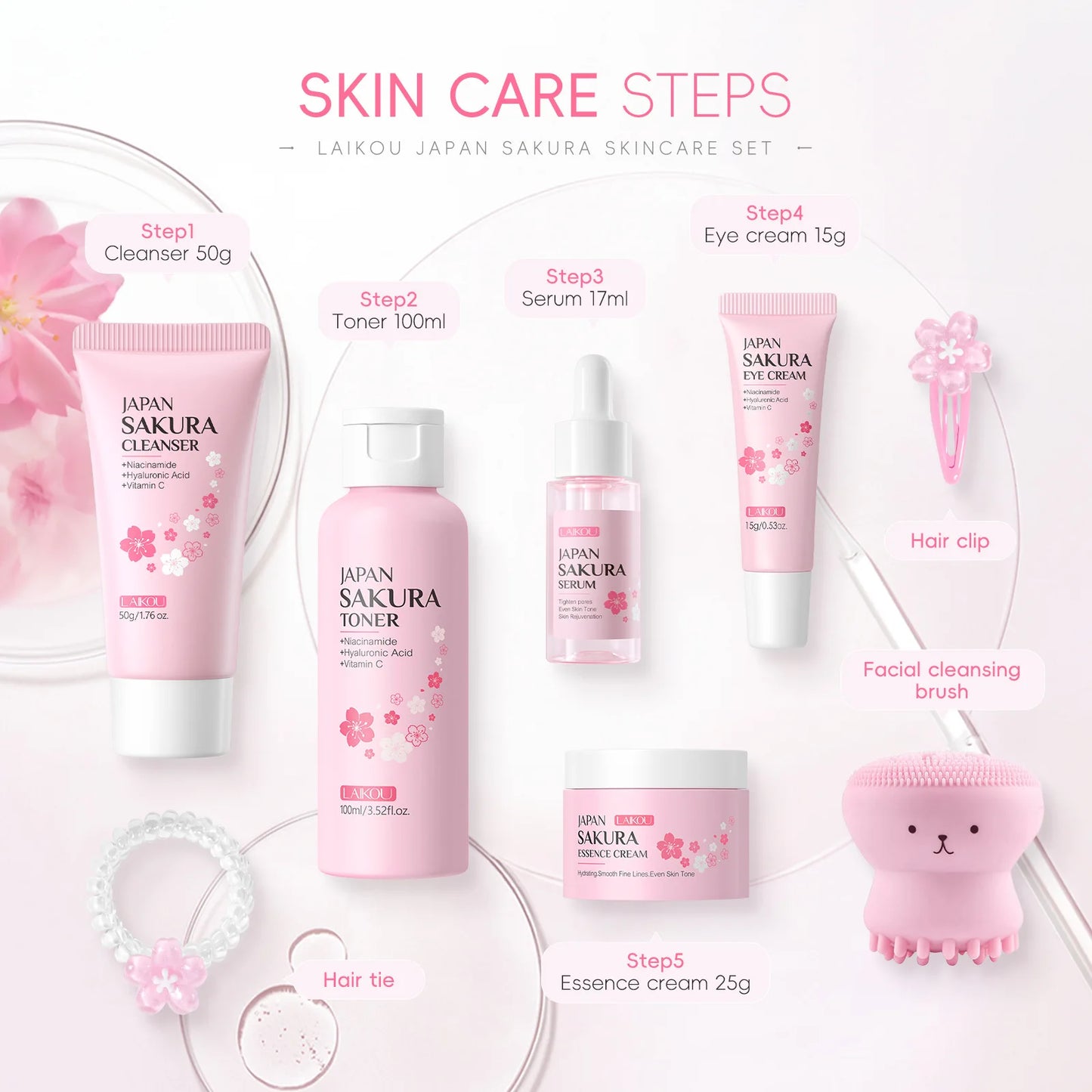 LAIKOU Sakura Skincare Set