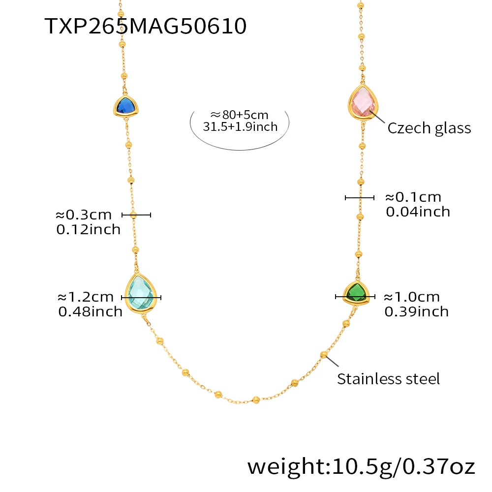 Stainless Steel Drop Necklace