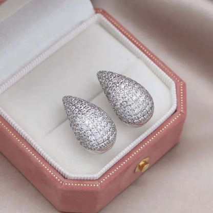 Zircon Water Drop Earrings