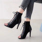Lace Up Heel Sandals