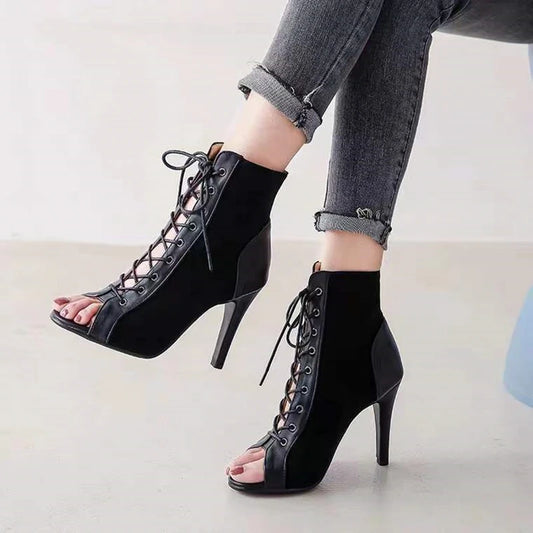 Lace Up Heel Sandals
