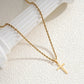 Geometric Cross Pendant Necklace