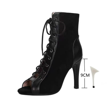 Lace Up Heel Sandals