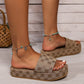Platform Beach Slide Sandals