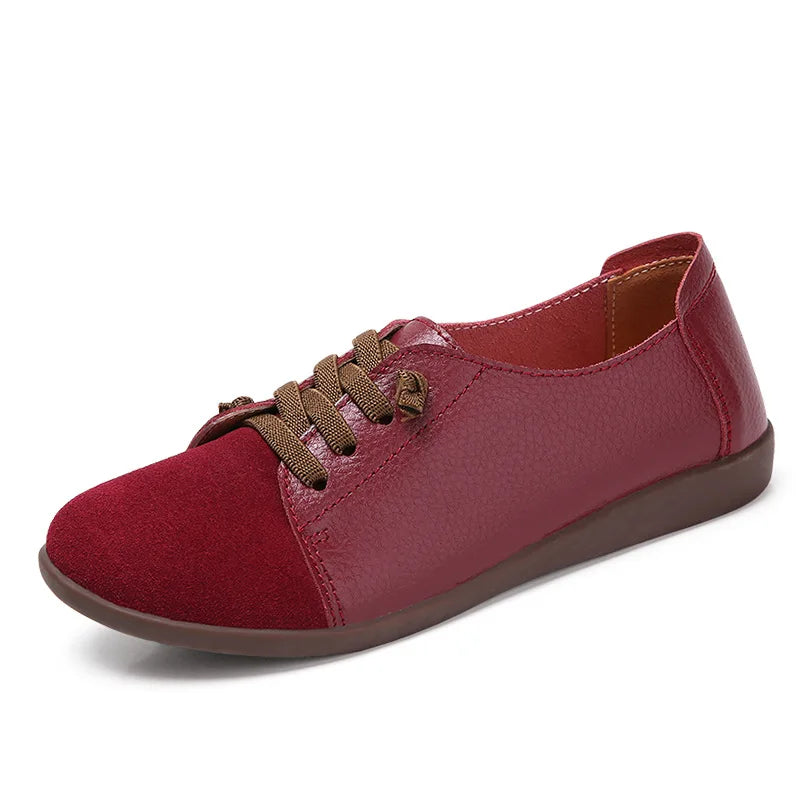 Leather Lace Up Sneakers