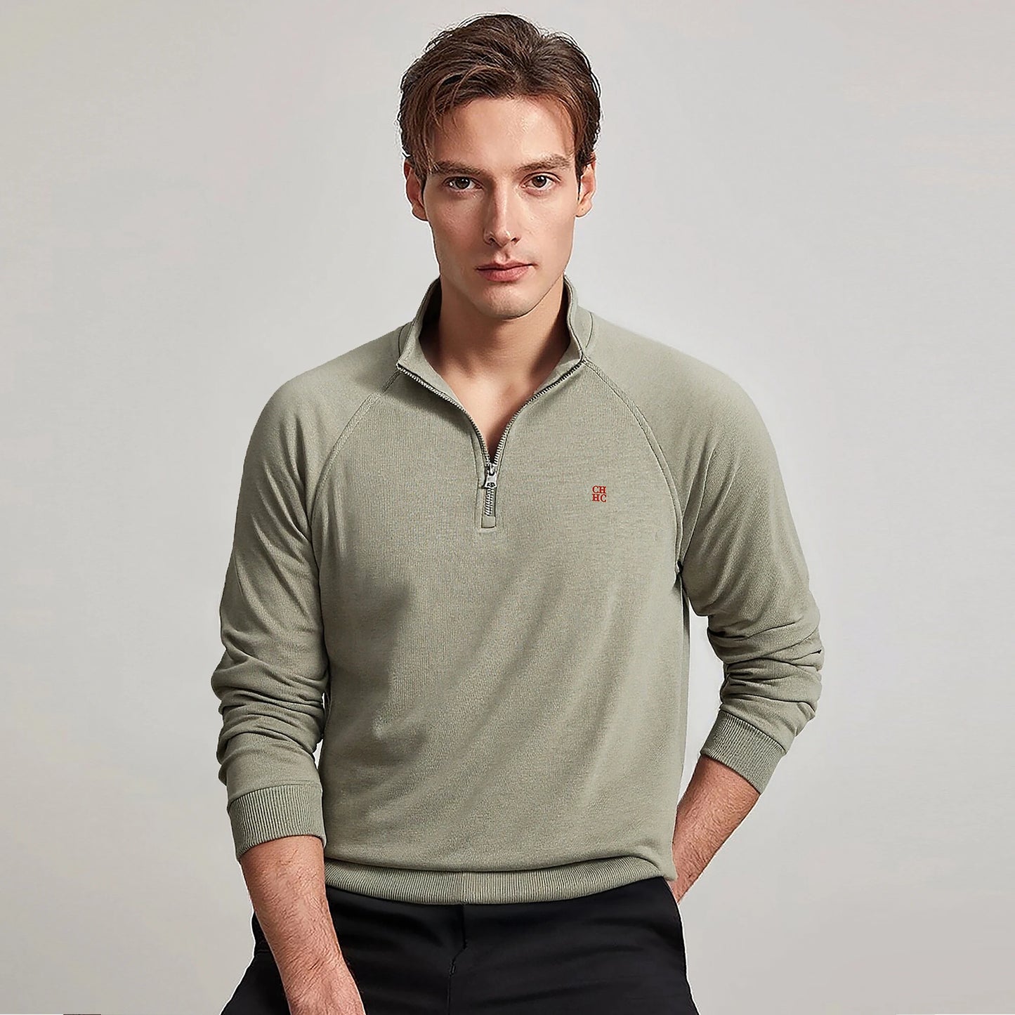 Half Zip Sweatshirt Men