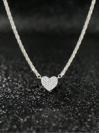 Sterling Silver Heart Necklace