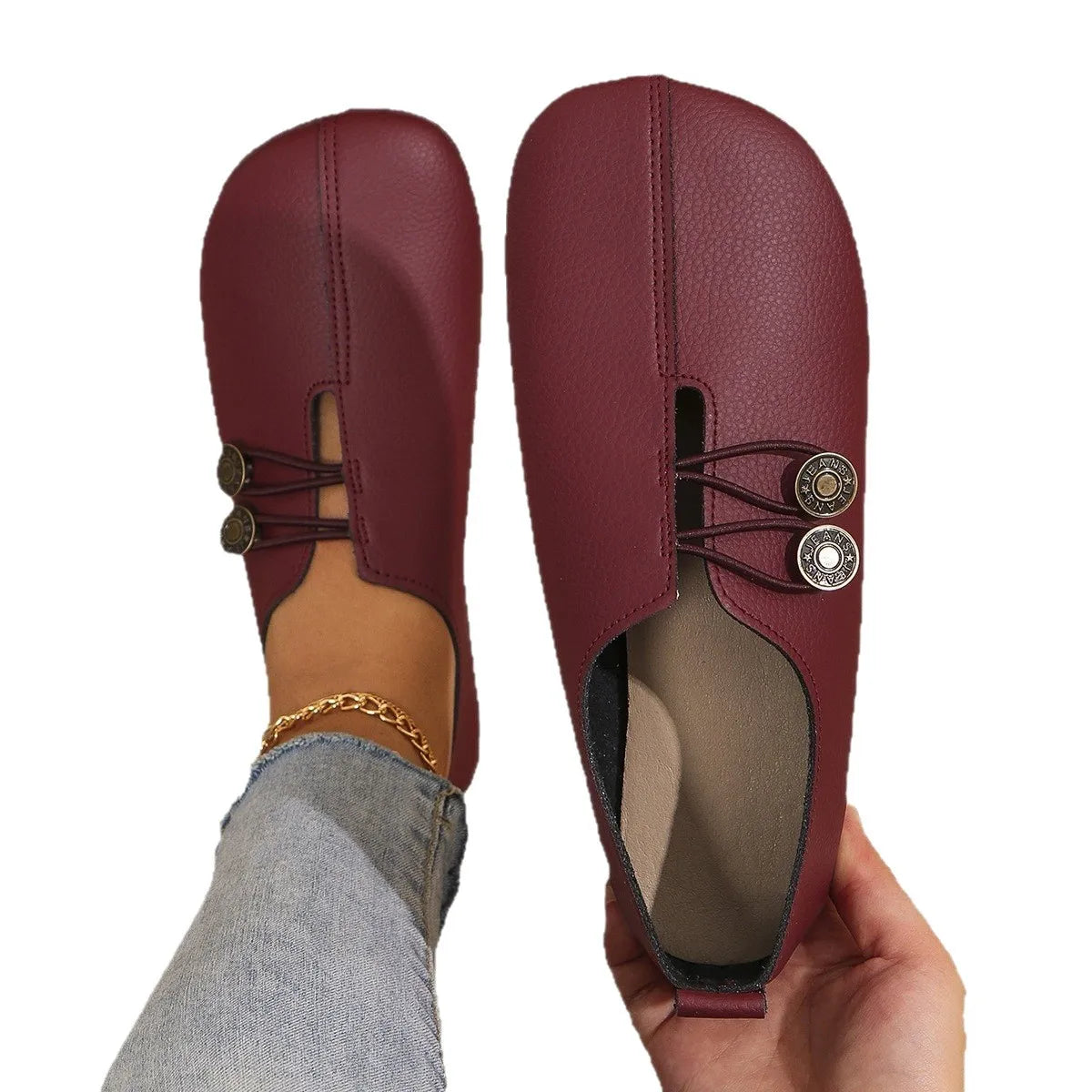 Soft Leather Casual Flats