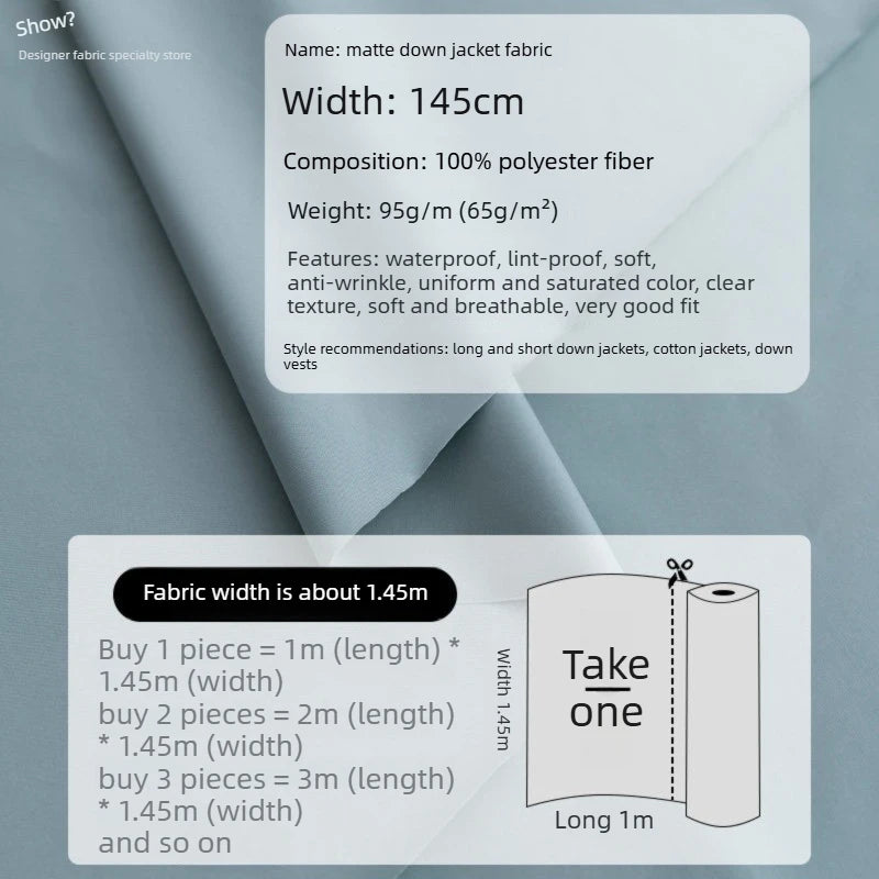 Waterproof Down Jacket Fabric