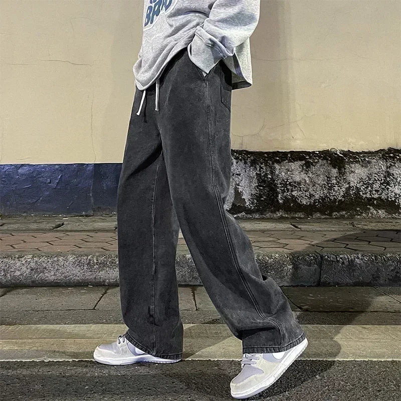 Korean Wide Leg Jeans