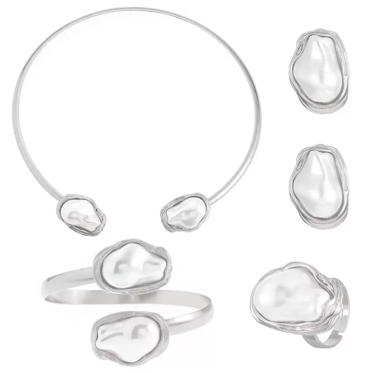 Baroque Pearl Jewelry Set