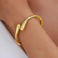Gold Twist Cuff Bracelet