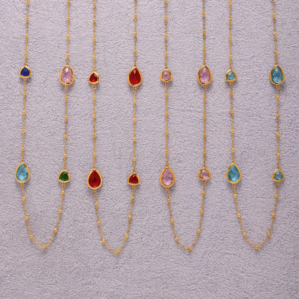 Stainless Steel Drop Necklace