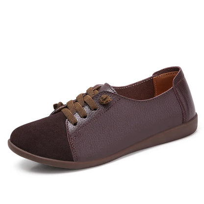 Leather Lace Up Sneakers
