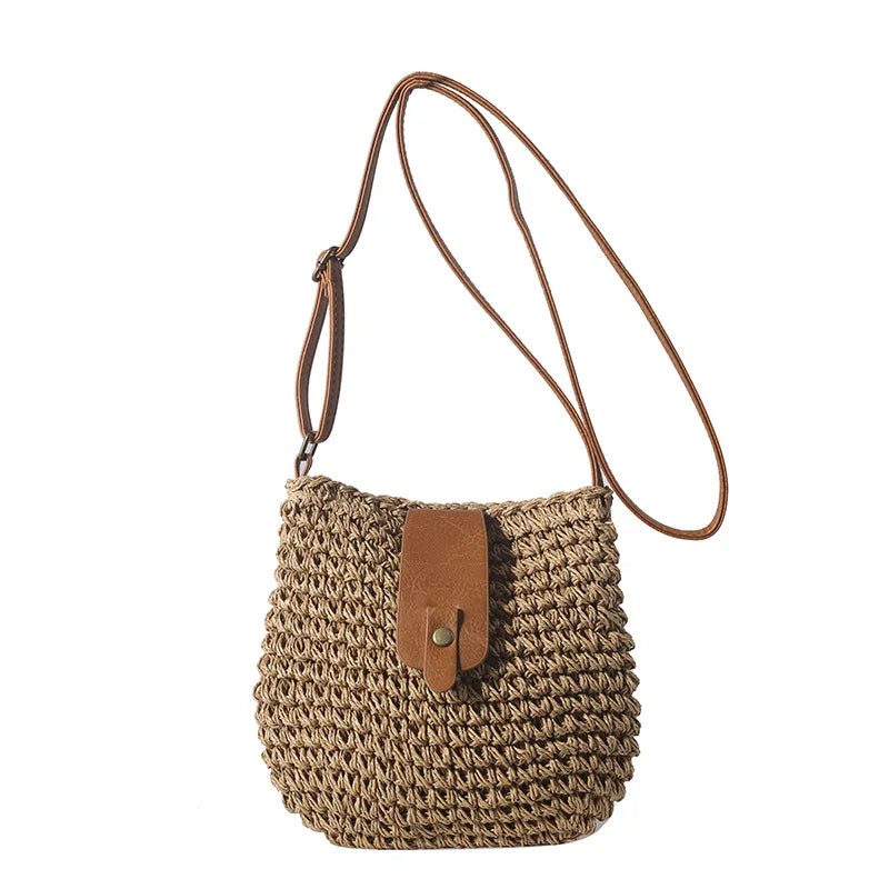 Woven Straw Beach Bag